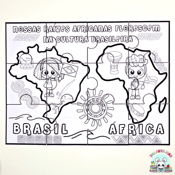 Quebra-Cabeça - Consciência Negra - Raízes