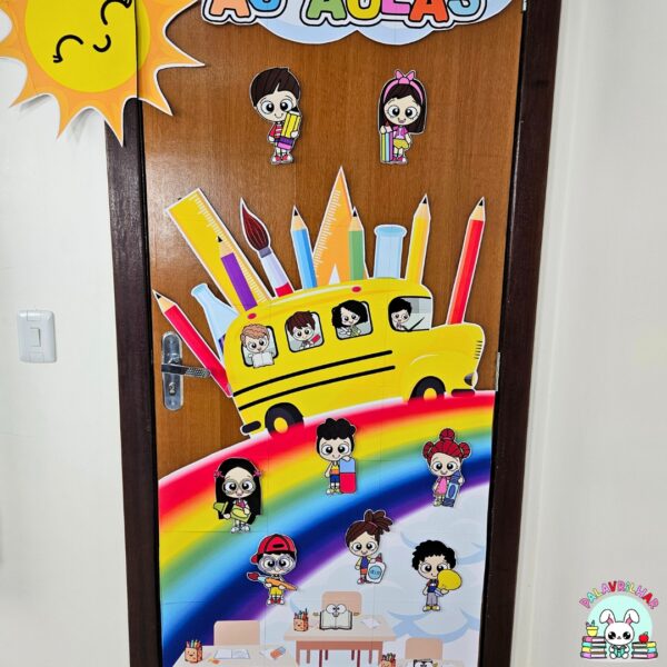 Painel de Porta - Volta às Aulas Arco-íris - Image 5