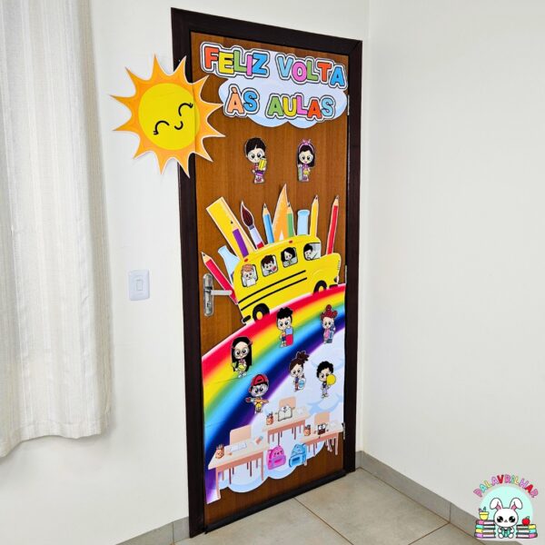Painel de Porta - Volta às Aulas Arco-íris - Image 2