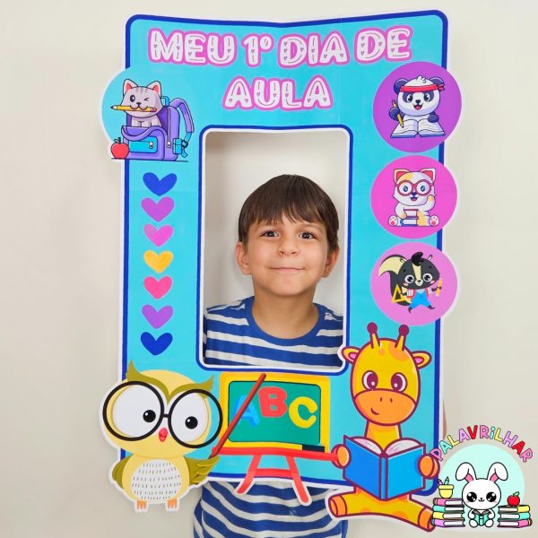 Moldura para Fotos - 1º Dia de Aula - ABC - Image 2