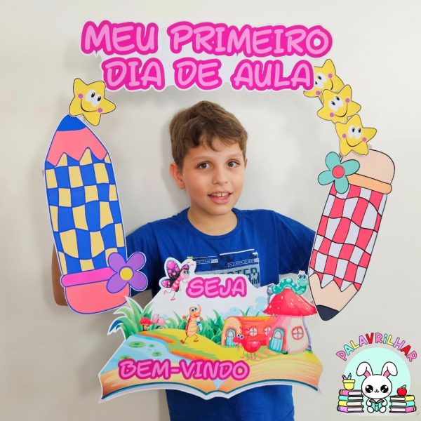 Moldura para Fotos - 1º Dia de Aula