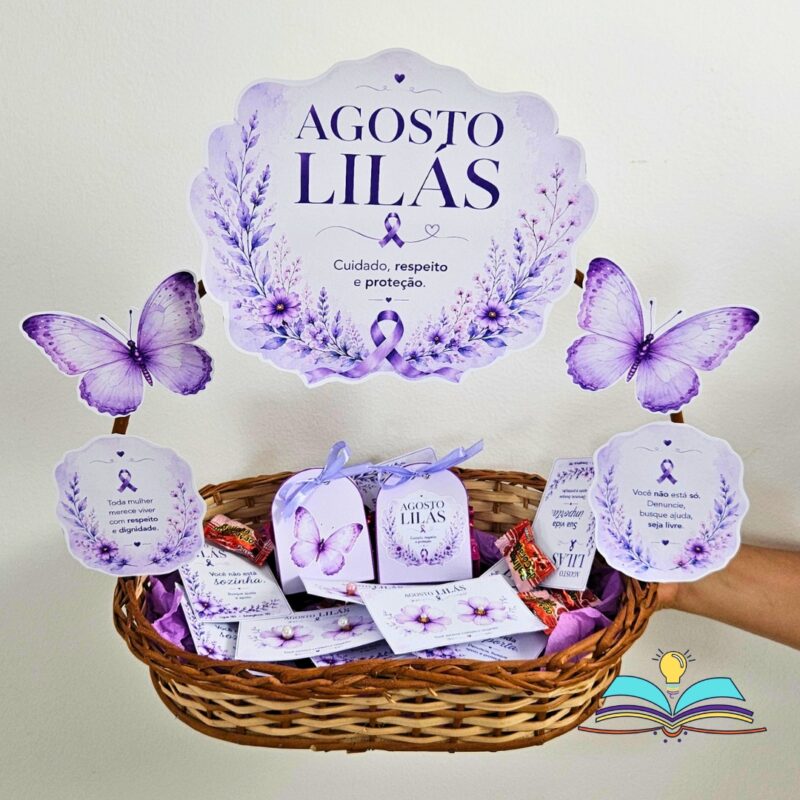 Cesta - Agosto Lilás
